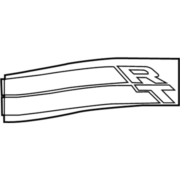 1LW67PR4AA Mopar Decal-Rear Quarter Illustration 1 of 1