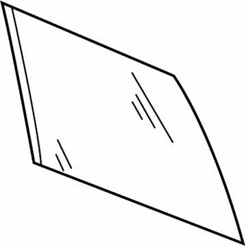 5074218AD Mopar Rear Door Glass Illustration 1 of 1
