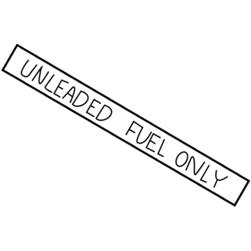 4490411 Mopar Label-UNLEADED Fuel Only Illustration 1 of 1