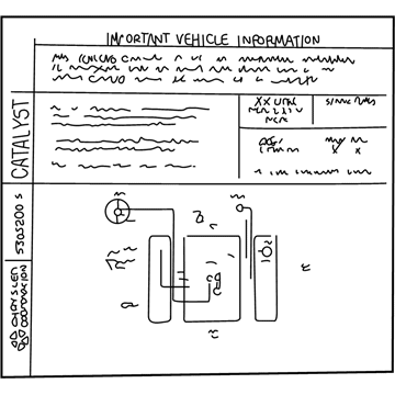 Mopar 52113833AB Emission Label 52113833AB Mopar Emission Label Illustration 1 of 1