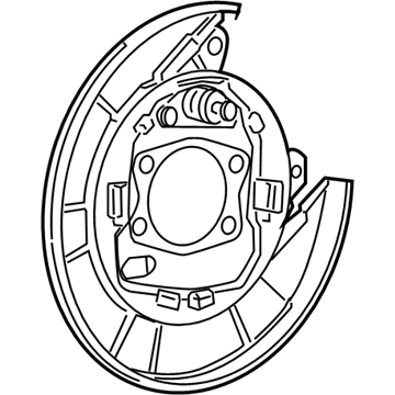 68159653AA Mopar Plate-Rear Drum Brake Illustration 1 of 1