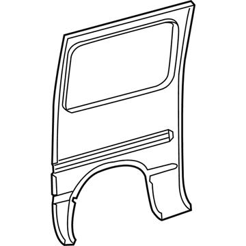 5131138AA Mopar Body Side Rear Panel Illustration 1 of 1
