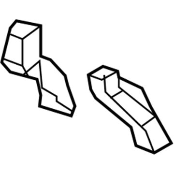 Mopar 5191353AB Air Conditioning And Heater Duct 5191353AB Mopar Air Conditioning And Heater Duct Illustration 1 of 1