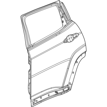 68246268AB Mopar Rear Door Illustration 1 of 1