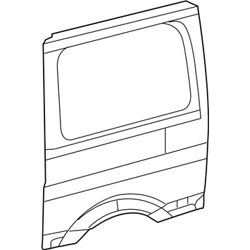 68008472AA Mopar Body Side Rear Panel Illustration 1 of 1