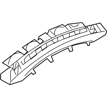 Mopar 4857732AB REINFMNT-Bumper 4857732AB Mopar REINFMNT-Bumper Illustration 1 of 1