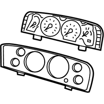 Mopar 5029906AE Cluster 5029906AE Mopar Cluster Illustration 1 of 1