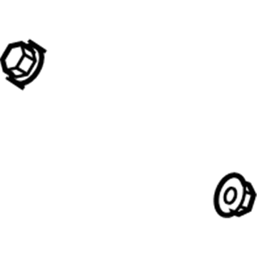 6508175AA Mopar Hexagon Flange Lock Nut Illustration 1 of 1