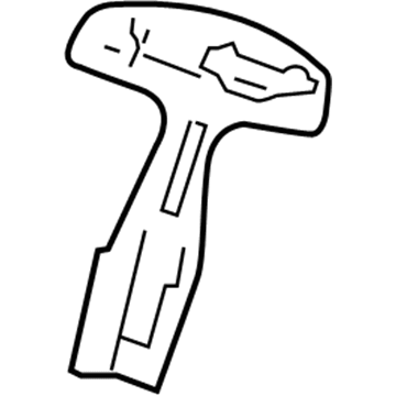 Mopar 5140953AA Handle 5140953AA Mopar Handle Illustration 1 of 1