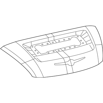 Mopar 5104905AA Deck Lid 5104905AA Mopar Deck Lid Illustration 1 of 1