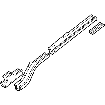 Mopar 4696381AC Rear Floor Pan Side Rail 4696381AC Mopar Rear Floor Pan Side Rail Illustration 1 of 1