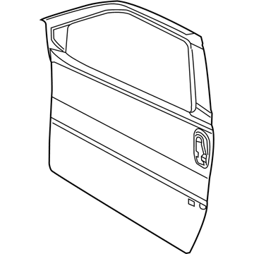 Mopar 68259234AA Front Door Outer Repair Panel 68259234AA Mopar Front Door Outer Repair Panel Illustration 1 of 1