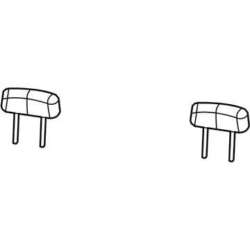 5NA67LA8AA Mopar Rear Headrest Illustration 1 of 1