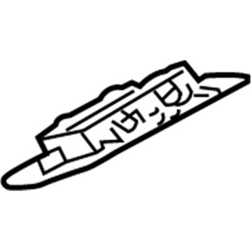 5122927AA Mopar Instrument Panel Cap End Illustration 1 of 1