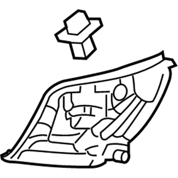 4389744AC Mopar Tail lamp Mounting Panel Illustration 1 of 1