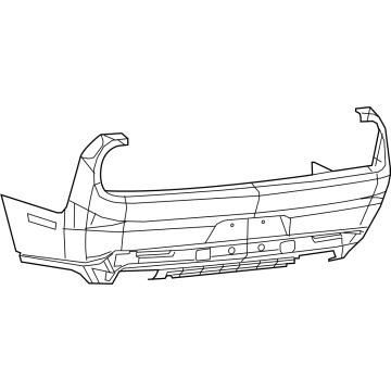 68371809AA Mopar Rear Bumper Cover Illustration 1 of 1