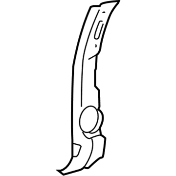 Mopar 5GH43WL5AB B Pillar Lower Trim Panel 5GH43WL5AB Mopar B Pillar Lower Trim Panel Illustration 1 of 1