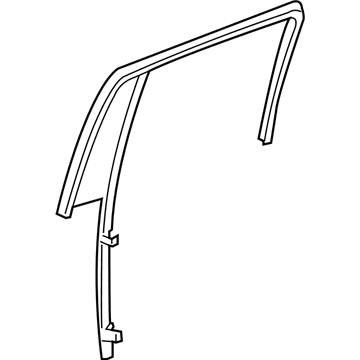 55364075AL Mopar Rear Door Glass Illustration 1 of 1