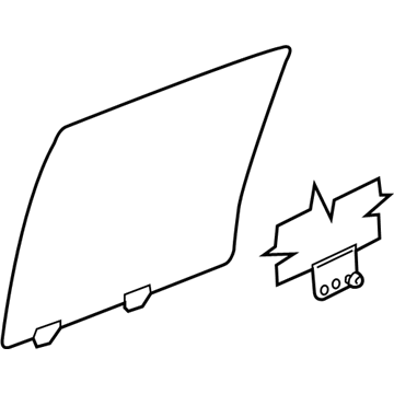 55369355AA Mopar Rear Door Glass Illustration 1 of 1