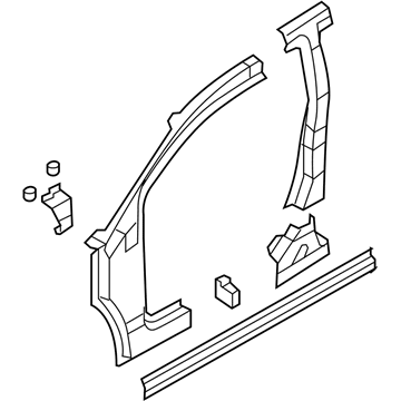 Mopar 5115918AG Body Side Aperture Inner Panel 5115918AG Mopar Body Side Aperture Inner Panel Illustration 1 of 1