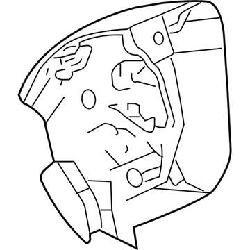 1EB85XDHAB Mopar Steering Wheel Back Cover Illustration 1 of 1