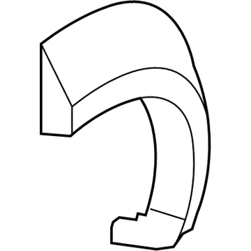 1CK85TZZAD Mopar Rear Wheel Opening Molding Illustration 1 of 1