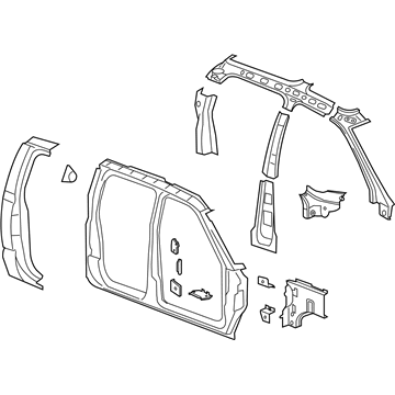 Mopar 5142317AB Body Side Aperture Panel 5142317AB Mopar Body Side Aperture Panel Illustration 1 of 1