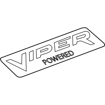 Mopar 5029627AA Nameplate 5029627AA Mopar Nameplate Illustration 1 of 1