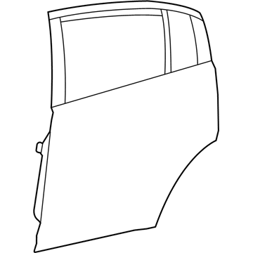 5074524AE Mopar Rear Door Illustration 1 of 1