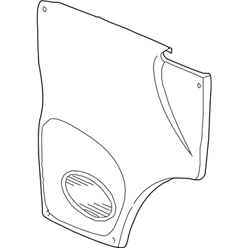 Mopar 5GC541K5AF Front Door Trim Panel 5GC541K5AF Mopar Front Door Trim Panel Illustration 1 of 1