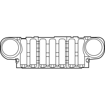 6KM36TZZAA Mopar Radiator Grille Illustration 1 of 1