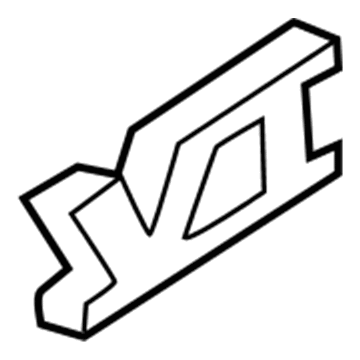 55076570 Mopar NAMEPLATE-V-8 Magnum Illustration 1 of 1