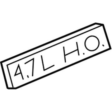 55156208AA Mopar Nameplate Illustration 1 of 1