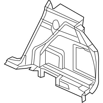 YD93DKAAH Mopar Quarter Trim Panel Illustration 1 of 1