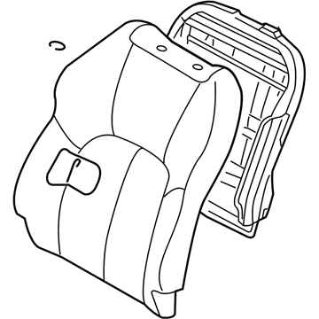 MN121023YA Mopar Front Seat Seat Back Illustration 1 of 1