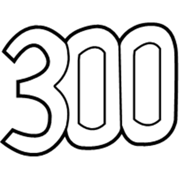 68231300AA Mopar Nameplate Illustration 1 of 1