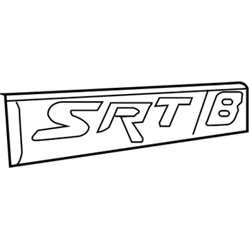 Mopar 68090756AA Nameplate 68090756AA Mopar Nameplate Illustration 1 of 1