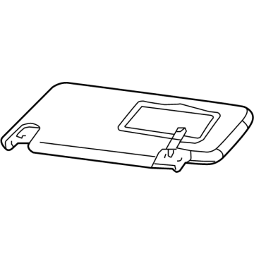 7SY62BD1AA Mopar Visor Illustration 1 of 1