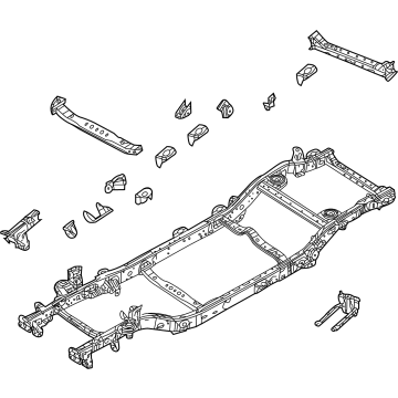 Mopar 68411072AD Chassis Frame Assembly 68411072AD Mopar Chassis Frame Assembly Illustration 1 of 1