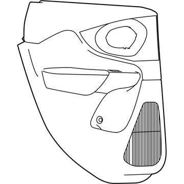 5XG541U5AD Mopar Rear Door Trim Panel Illustration 1 of 1