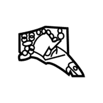 Mopar 1HA87XDVAA Panel 1HA87XDVAA Mopar Panel Illustration 1 of 1