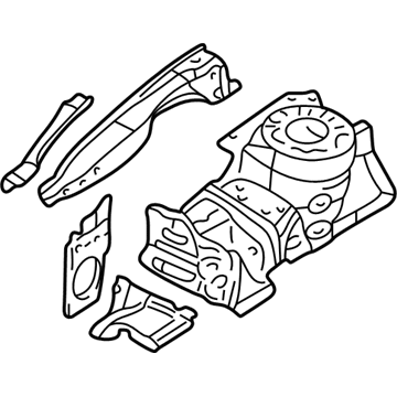 Mopar MR392159 WHEELHOUSE Front Inner MR392159 Mopar WHEELHOUSE Front Inner Illustration 1 of 1