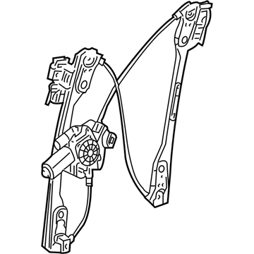 5065475AE Mopar Window Regulator Front Left Illustration 1 of 1