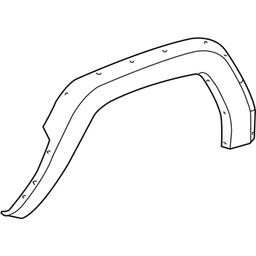 5JP82TZZAC Mopar Fender Wheel Opening Applique Illustration 1 of 1