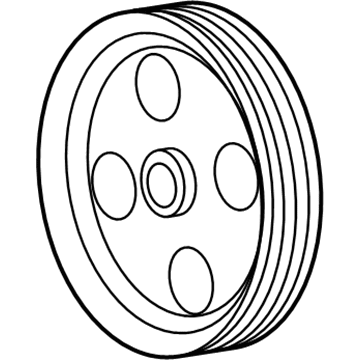 68078769AA Mopar Power Steering Pump Pulley Illustration 1 of 1