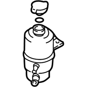 MN101235 Mopar Power Steering Pump Reservoir Illustration 1 of 1
