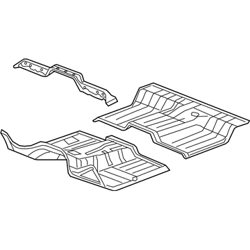 Mopar 55372514AB Floor Pan 55372514AB Mopar Floor Pan Illustration 1 of 1