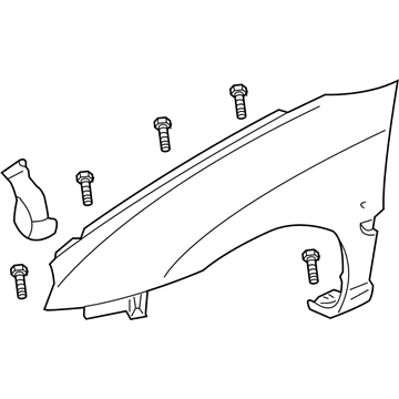 2004 Dodge Neon Fender - 5012671AD