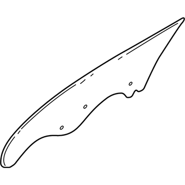 MR473359 Mopar Front Door Glass Illustration 1 of 1