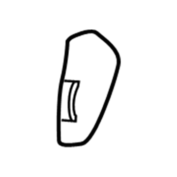 Mopar 1WF17LU5AD Release Handle Bezel Cover 1WF17LU5AD Mopar Release Handle Bezel Cover Illustration 1 of 1